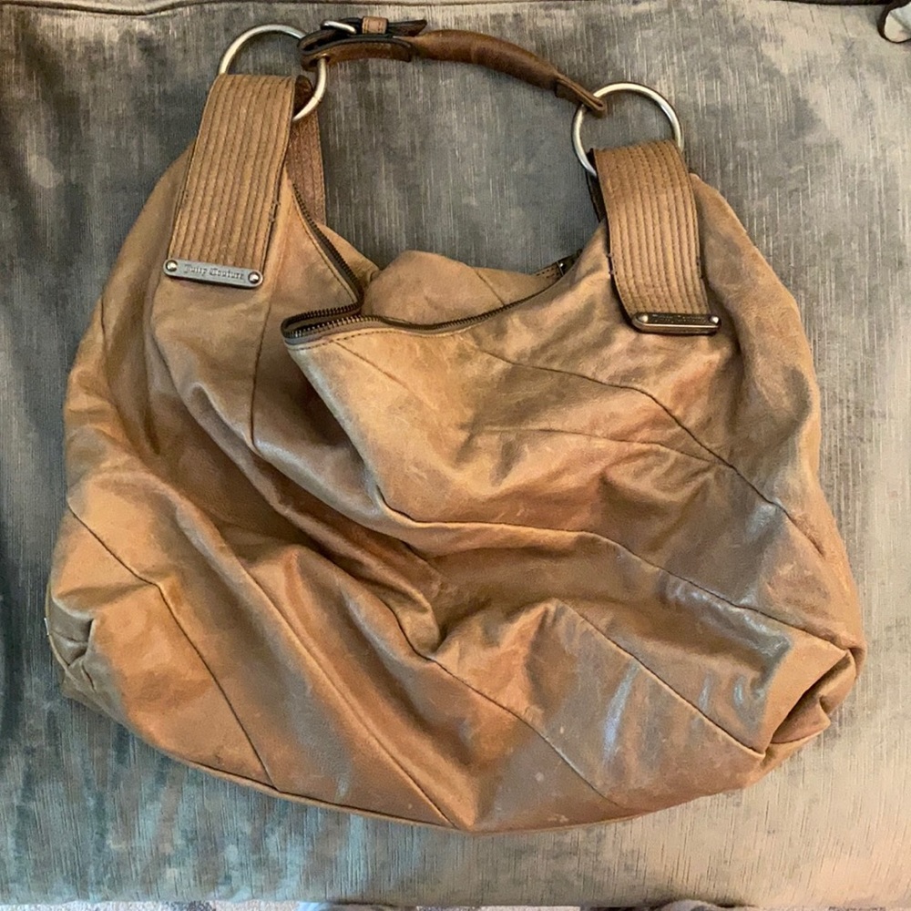 Juicy couture leather extra large hobo bag